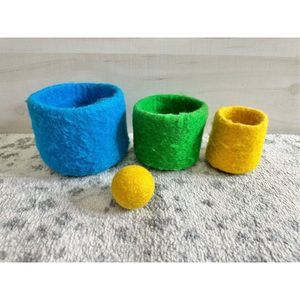 Lovevery Felt Nesting Baskets with Ball